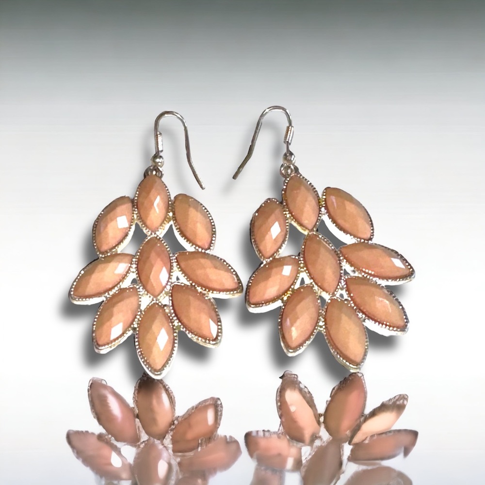 :Beautiful leaf vintage style dangle drop hook earrings *BRAND-NEW* #001